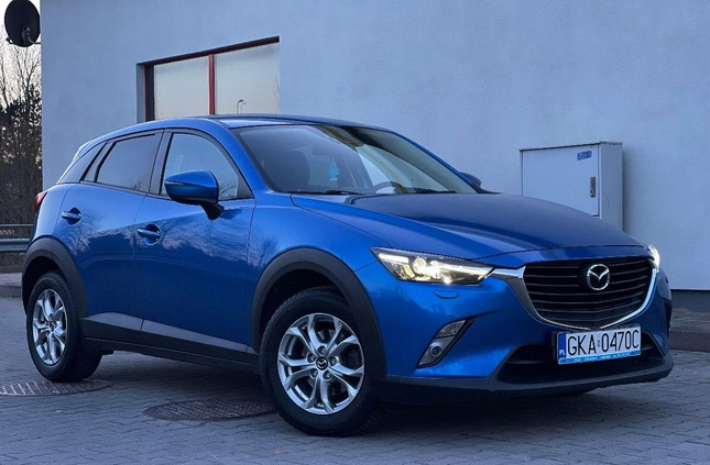 Mazda CX-3 cena 57997 przebieg: 107000, rok produkcji 2015 z Małomice małe 379